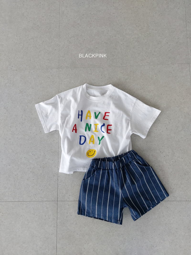 Black Pink - Korean Children Fashion - #toddlerclothing - Nice Day Tee - 8