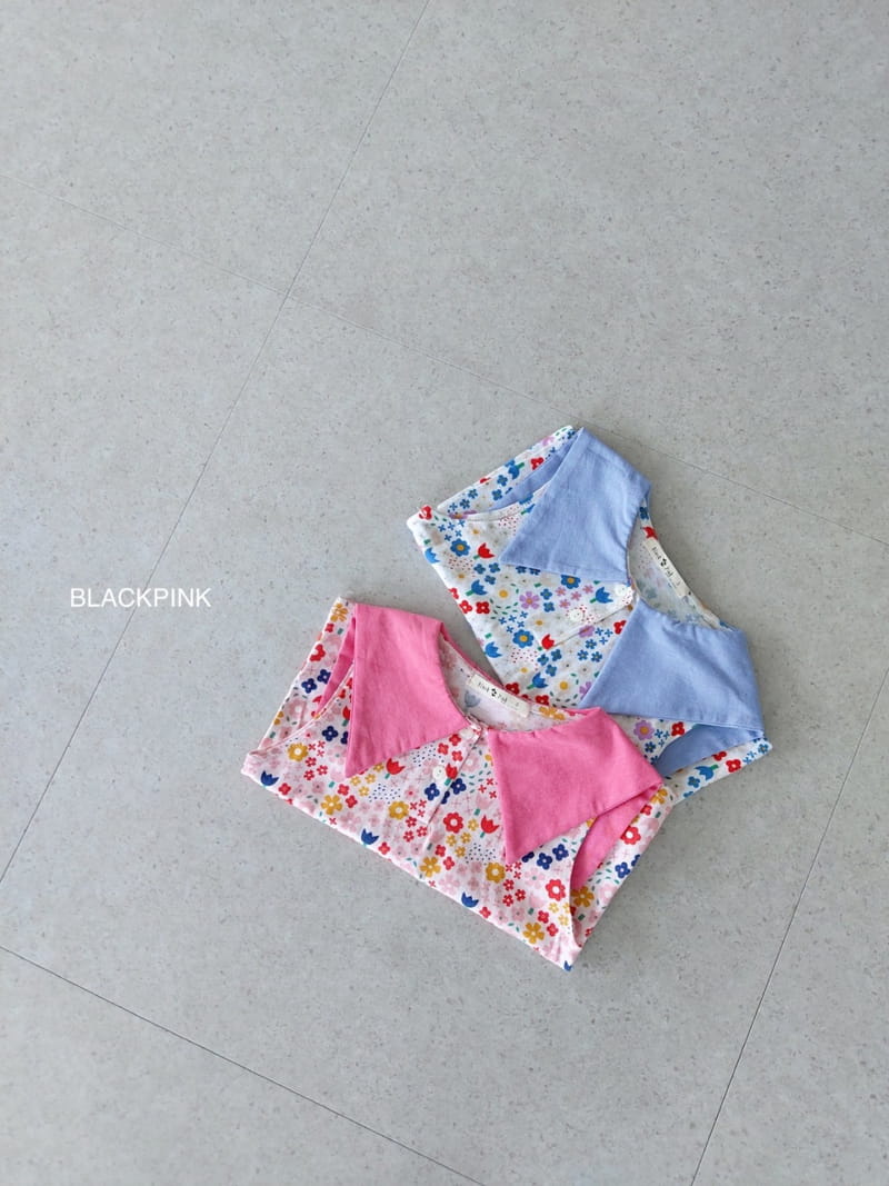 Black Pink - Korean Children Fashion - #toddlerclothing - Sweet Collar Tee - 11