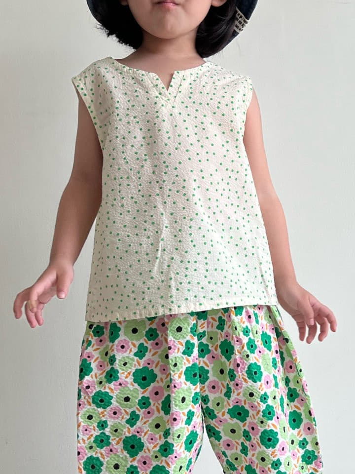 Bon Bon Butik - Korean Children Fashion - #todddlerfashion - Dot Sleeveless - 3