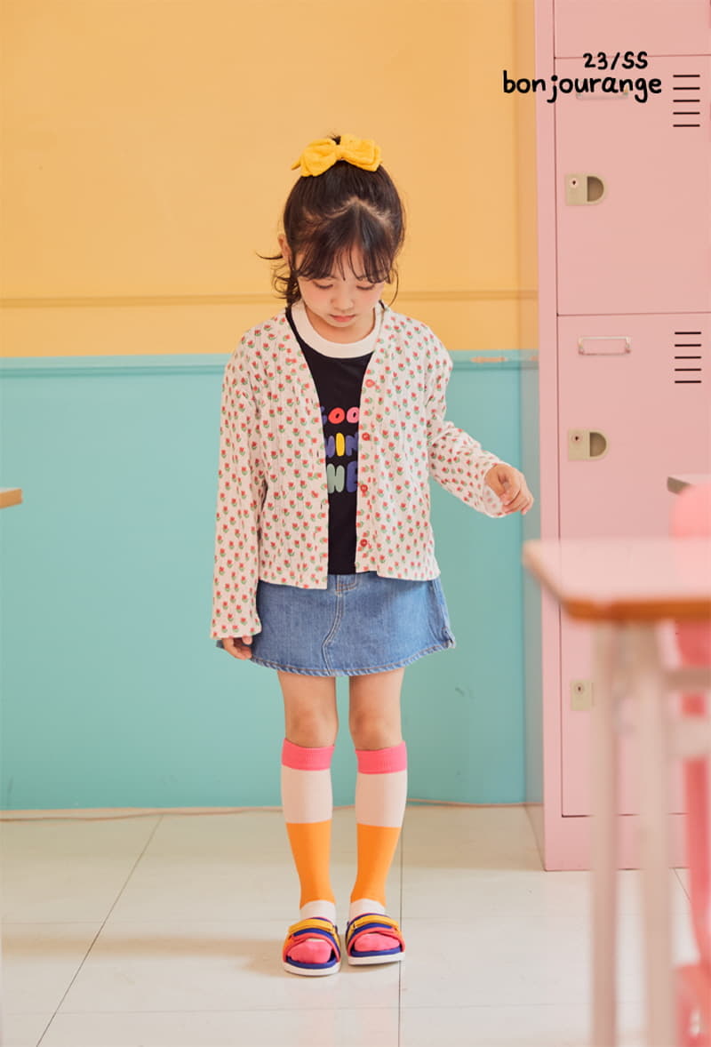 Bonjour Ange - Korean Children Fashion - #Kfashion4kids - Tulip Scsi Summer Cardigan - 9