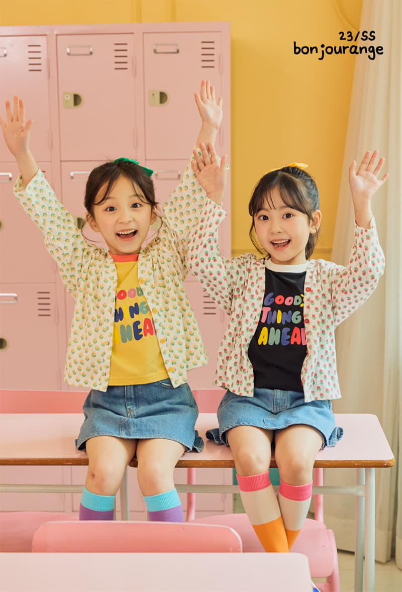Bonjour Ange - Korean Children Fashion - #designkidswear - Tulip Scsi Summer Cardigan - 4