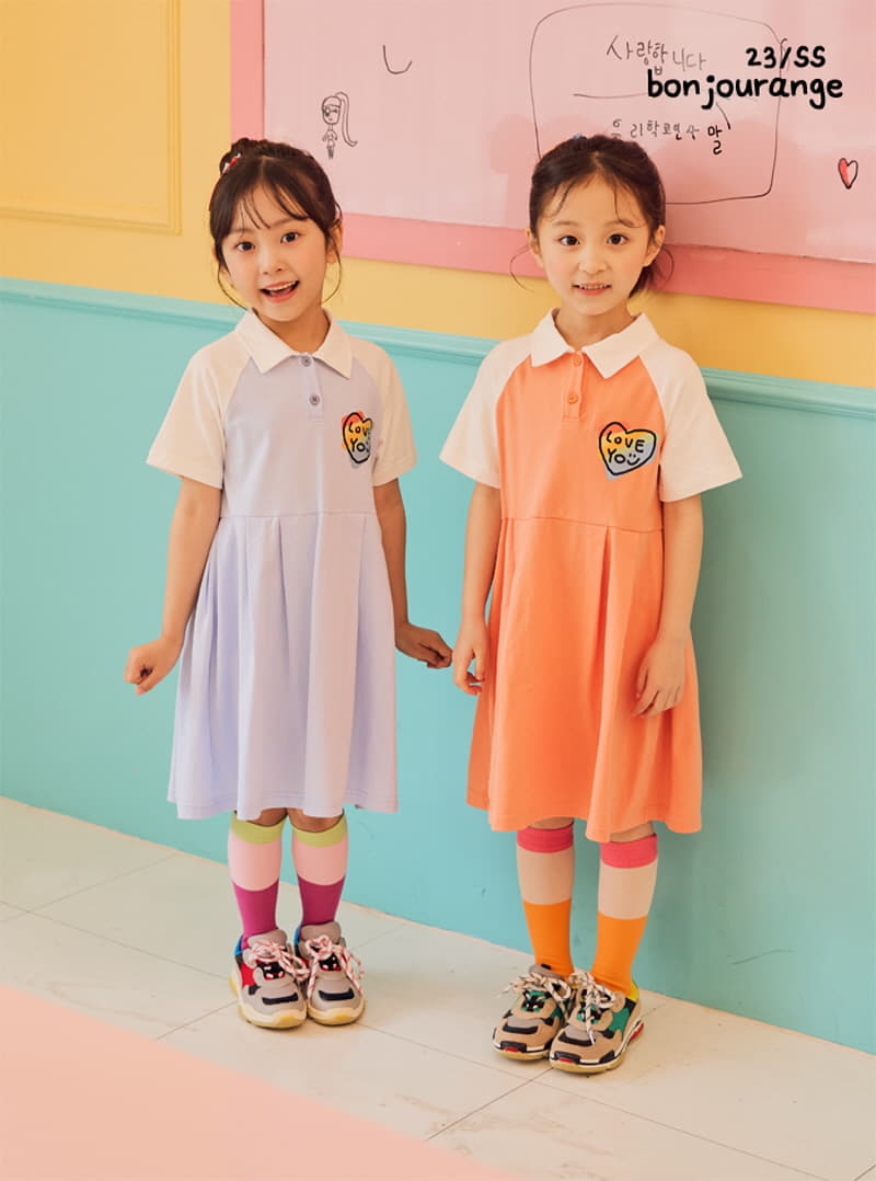 Bonjour Ange - Korean Children Fashion - #fashionkids - Lobe You Tennis One-piece