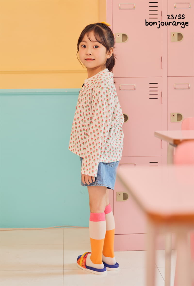 Bonjour Ange - Korean Children Fashion - #minifashionista - Tulip Scsi Summer Cardigan - 12