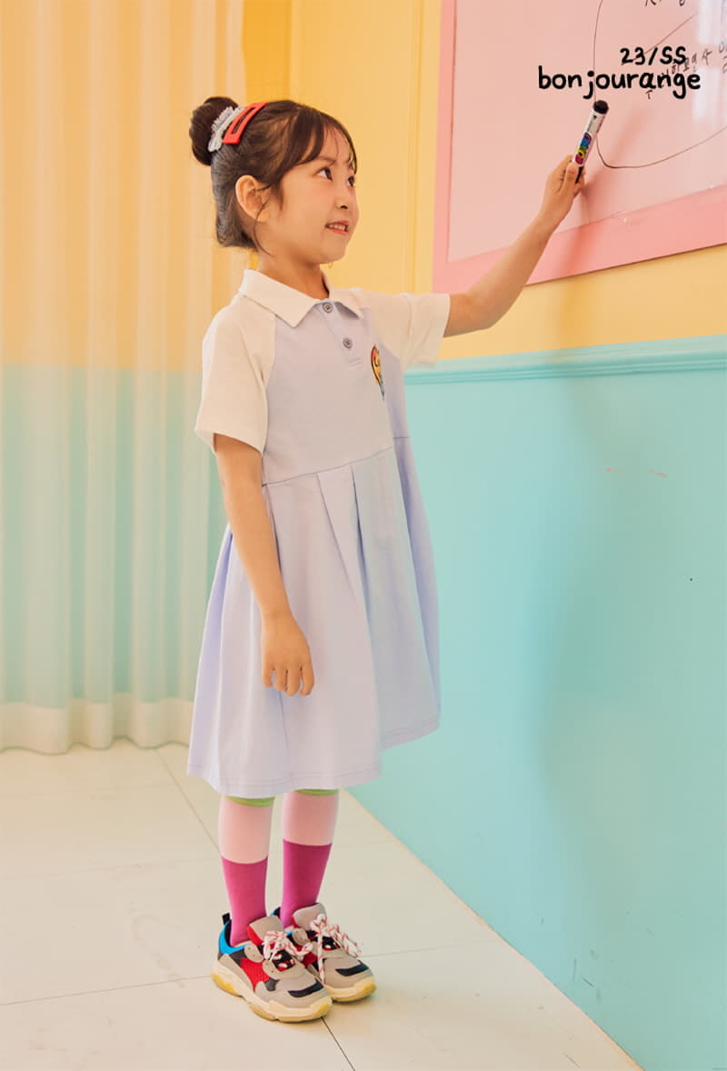 Bonjour Ange - Korean Children Fashion - #minifashionista - Lobe You Tennis One-piece - 8