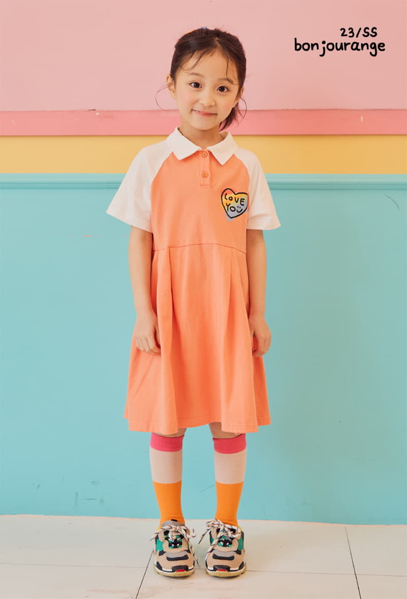 Bonjour Ange - Korean Children Fashion - #stylishchildhood - Lobe You Tennis One-piece - 12