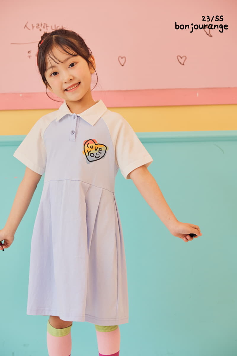 Bonjour Ange - Korean Children Fashion - #toddlerclothing - Lobe You Tennis One-piece - 11
