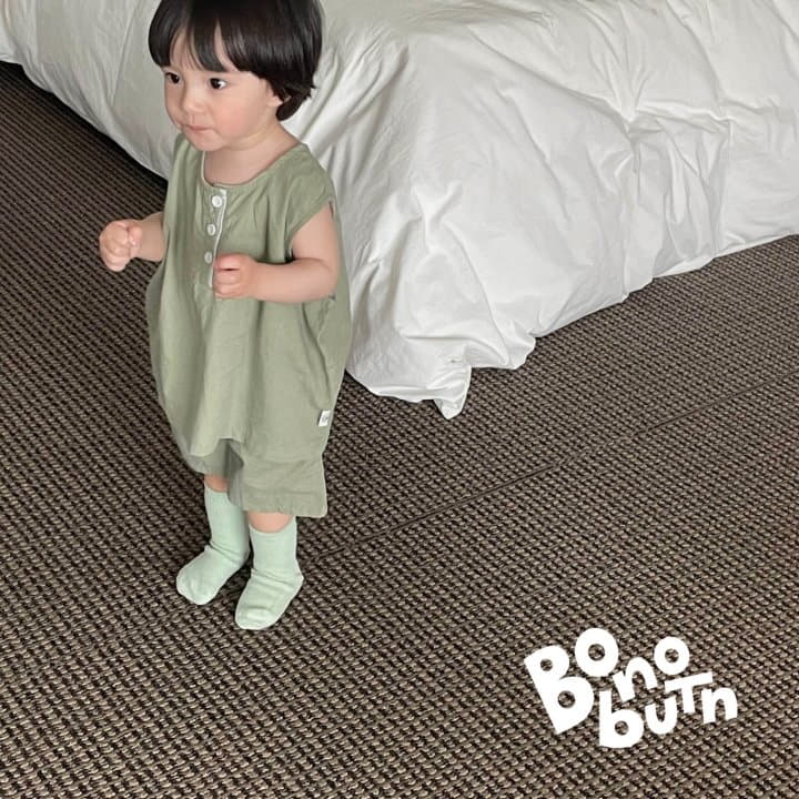 Bonobutton - Korean Children Fashion - #kidsstore - Misuk Garu Shake Top Bottom Set - 5