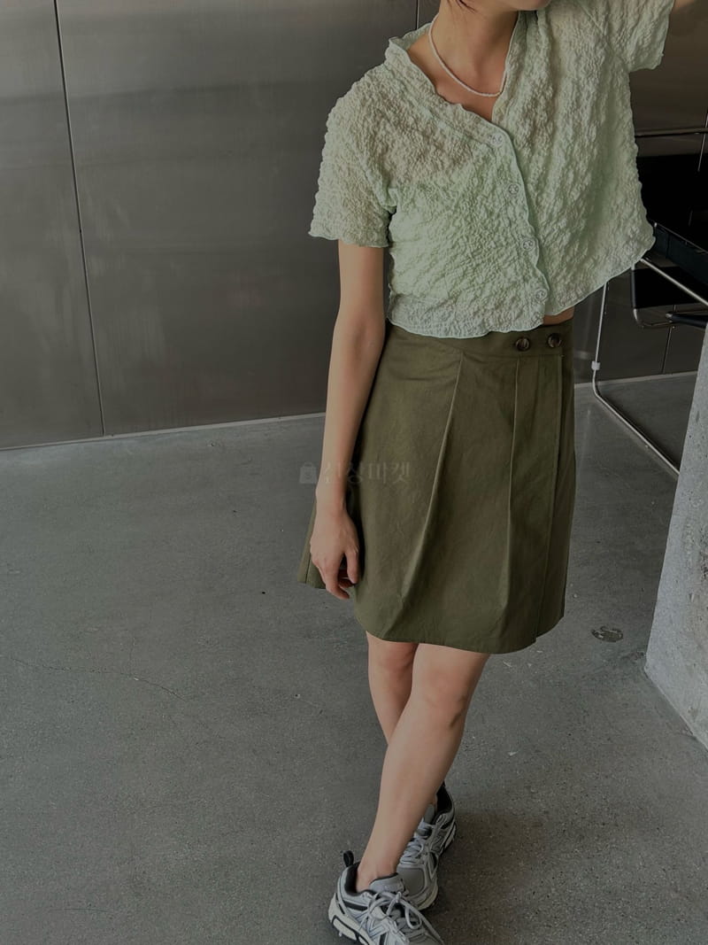 Buckle - Korean Women Fashion - #pursuepretty - Wrap Skirt Shorts - 2