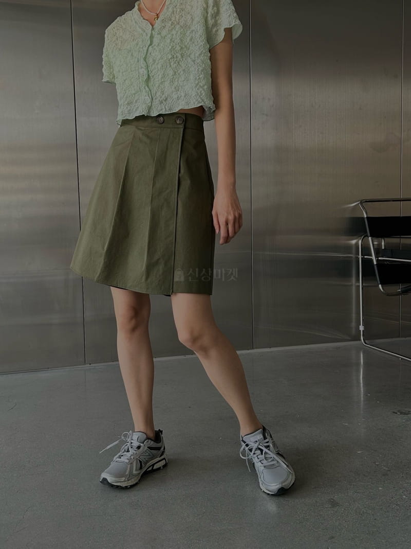 Buckle - Korean Women Fashion - #shopsmall - Wrap Skirt Shorts - 5