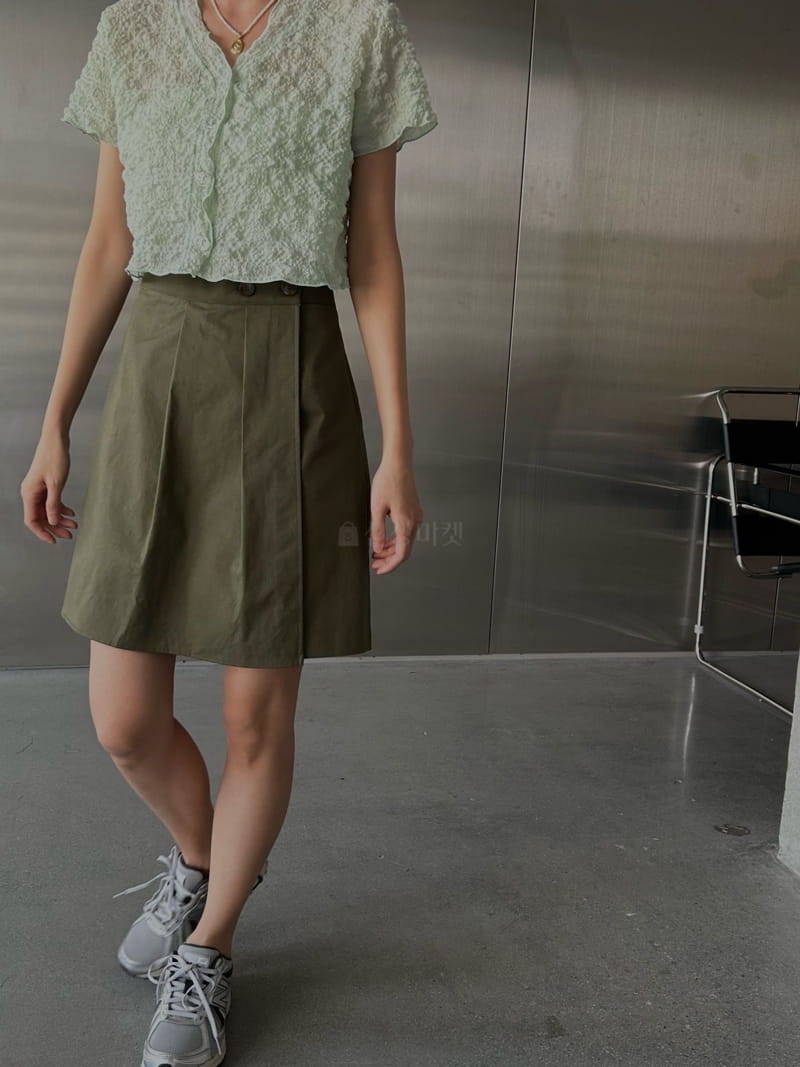 Buckle - Korean Women Fashion - #thatsdarling - Wrap Skirt Shorts - 6
