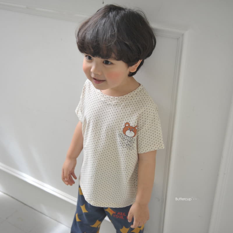 Buttercup - Korean Children Fashion - #childofig - Pin Dot Bear Tee - 10