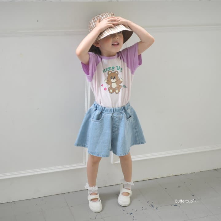 Buttercup - Korean Children Fashion - #designkidswear - Plare Denim Shorts - 4