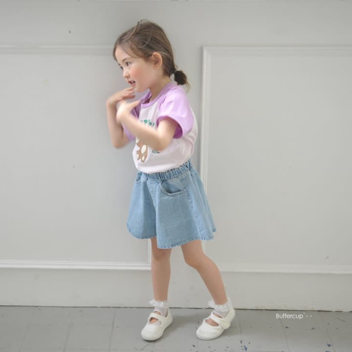 Buttercup - Korean Children Fashion - #fashionkids - Plare Denim Shorts - 5