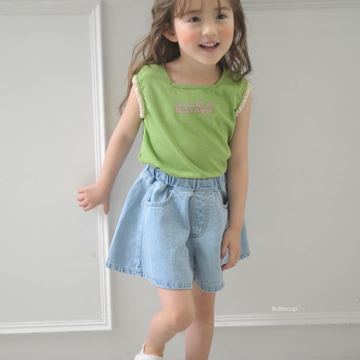 Buttercup - Korean Children Fashion - #kidsshorts - Plare Denim Shorts - 6