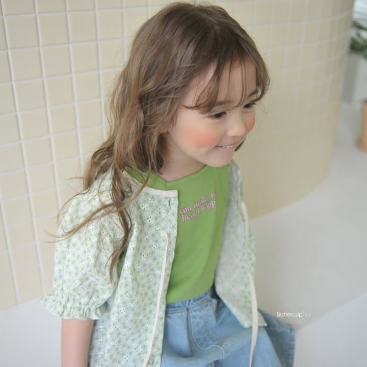 Buttercup - Korean Children Fashion - #kidsstore - Lace Sleeve Tee - 6