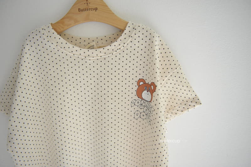 Buttercup - Korean Children Fashion - #kidsstore - Pin Dot Bear Tee - 2