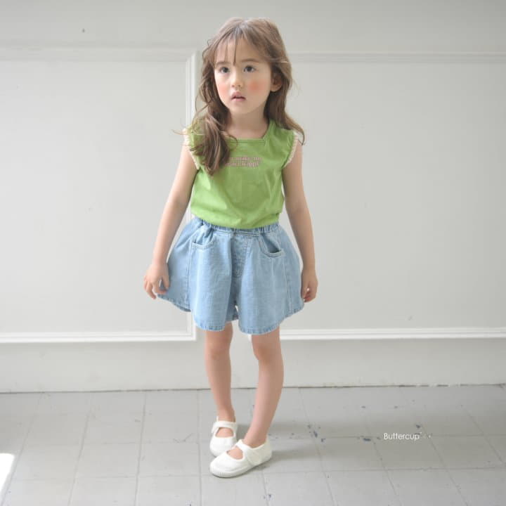 Buttercup - Korean Children Fashion - #kidzfashiontrend - Plare Denim Shorts - 8