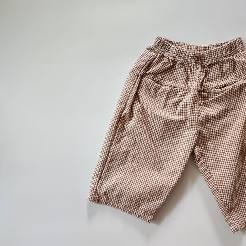 Ccomabee - Korean Children Fashion - #designkidswear - Check Pants - 4