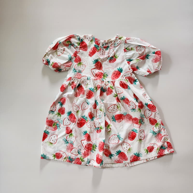 Ccomabee - Korean Children Fashion - #discoveringself - Strawberry One-piece