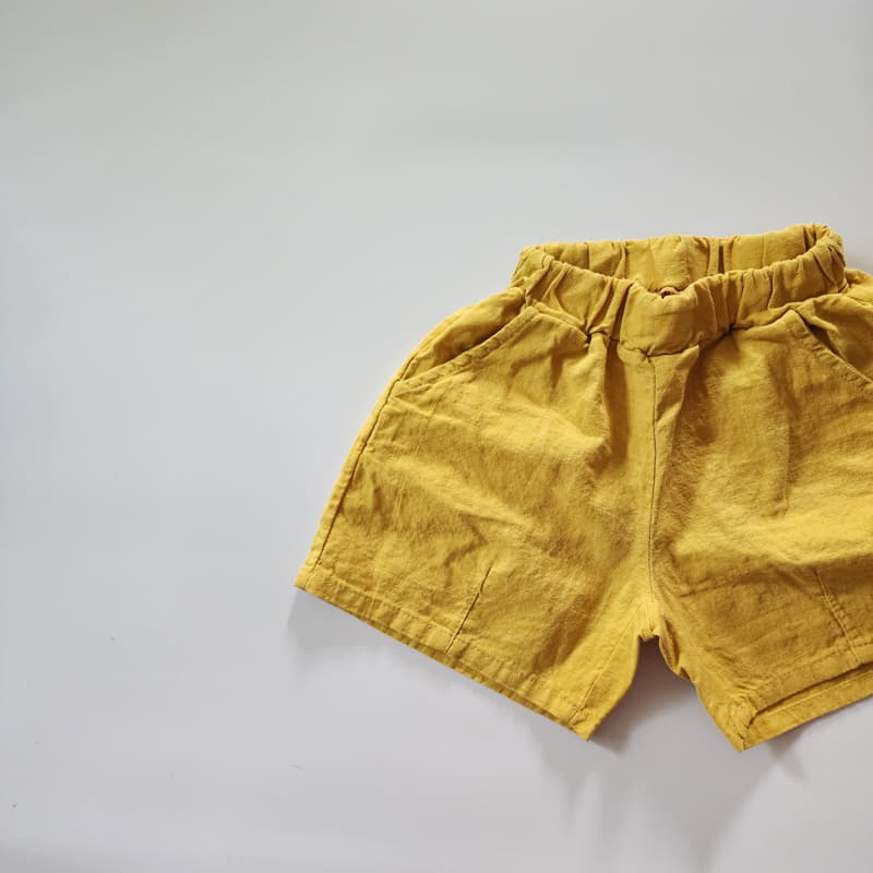 Ccomabee - Korean Children Fashion - #kidsshorts - Linen Dart Shorts - 9