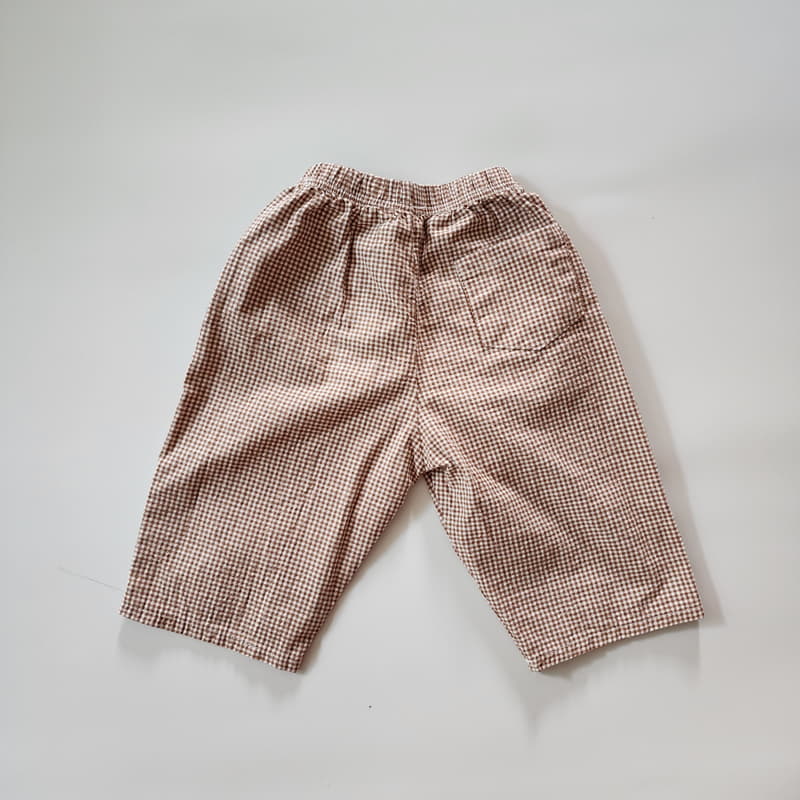 Ccomabee - Korean Children Fashion - #kidsshorts - Check Pants - 6