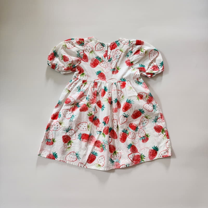 Ccomabee - Korean Children Fashion - #kidzfashiontrend - Strawberry One-piece - 5