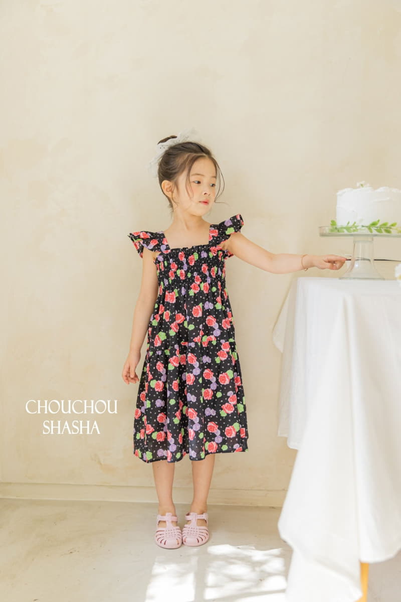 Chouchou Shasha - Korean Children Fashion - #childofig - Rose One-piece - 10