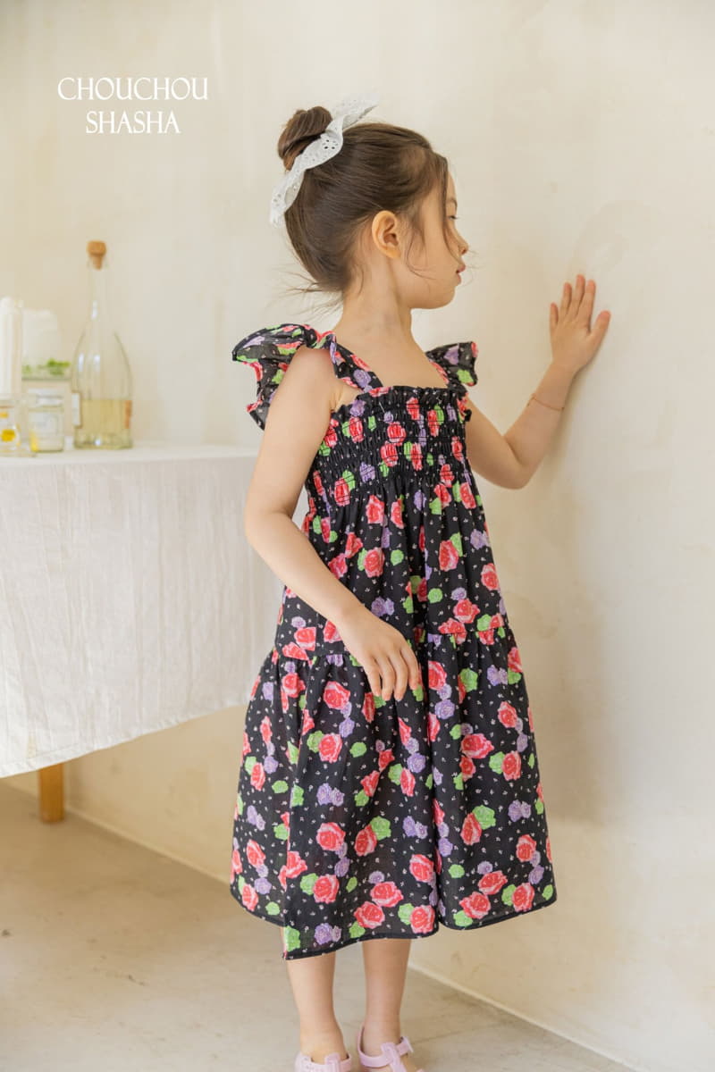 Chouchou Shasha - Korean Children Fashion - #childrensboutique - Rose One-piece - 11