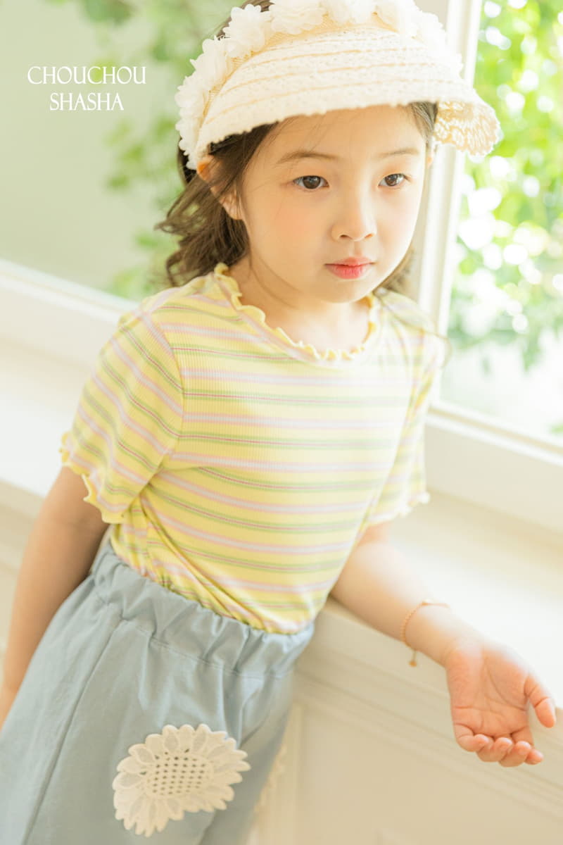 Chouchou Shasha - Korean Children Fashion - #childrensboutique - Charlang Stripes Tee - 4