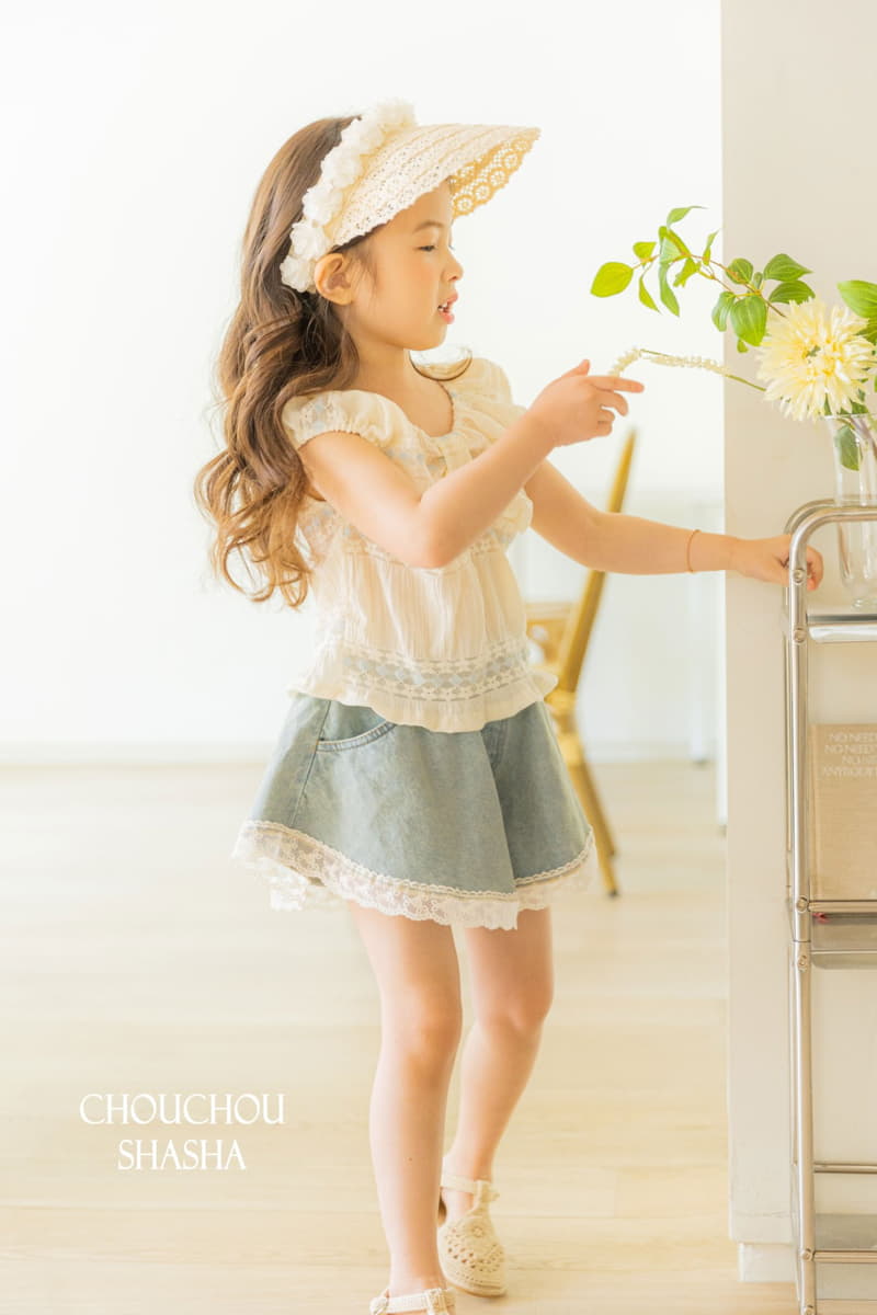 Chouchou Shasha - Korean Children Fashion - #designkidswear - Lay Denim Shorts - 10