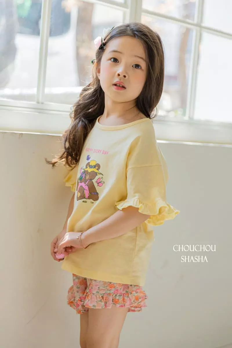 Chouchou Shasha - Korean Children Fashion - #discoveringself - Flower Bear Tee - 5
