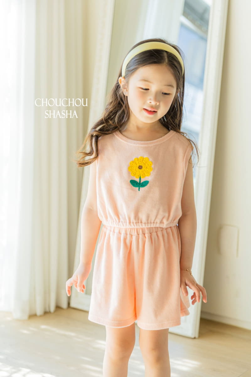 Chouchou Shasha - Korean Children Fashion - #kidzfashiontrend - Lu Terry Top Bottom Set - 2