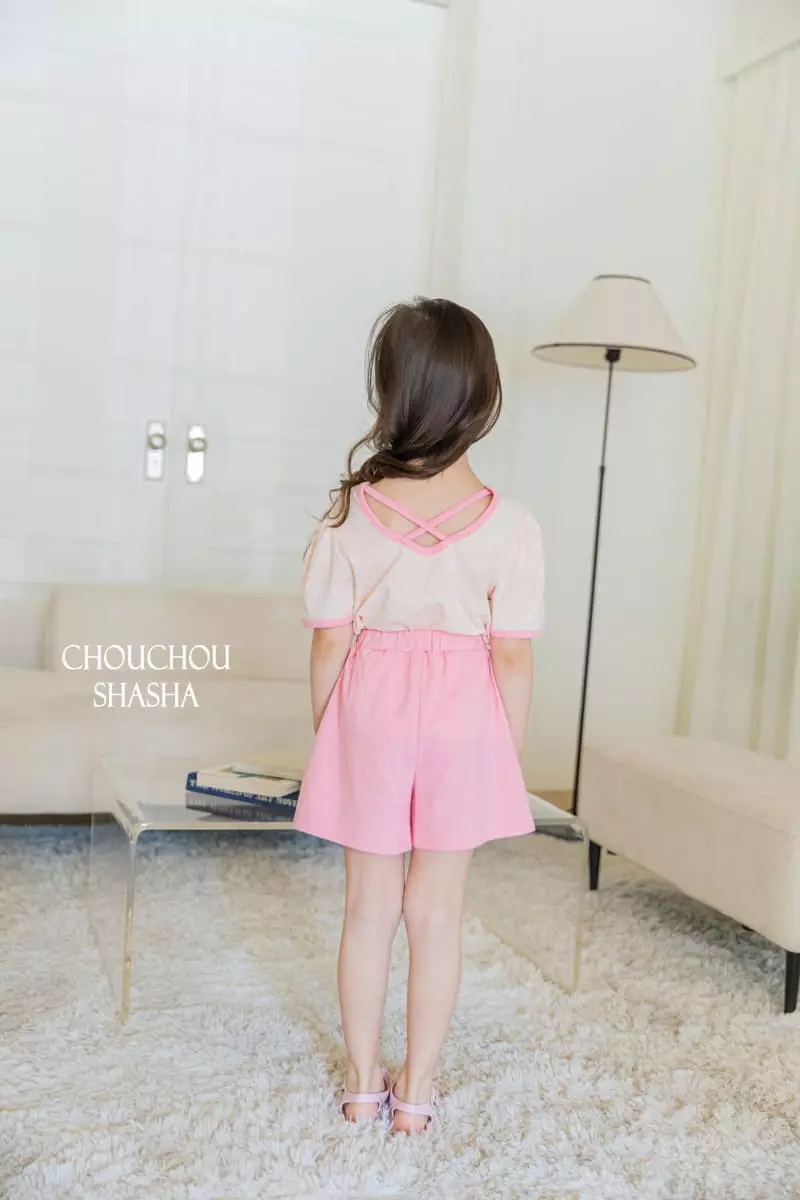 Chouchou Shasha - Korean Children Fashion - #littlefashionista - Bear Top Bottom Set - 6