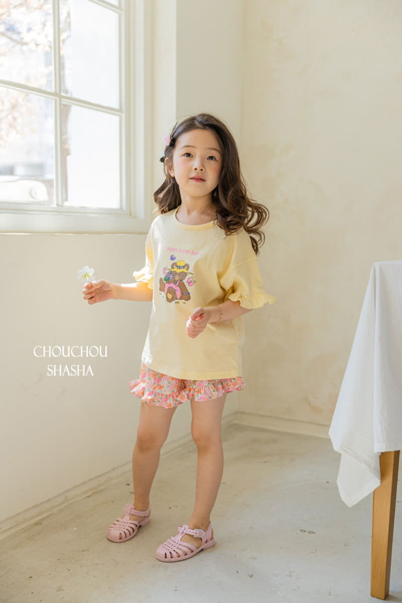 Chouchou Shasha - Korean Children Fashion - #littlefashionista - Flower Bear Tee - 11