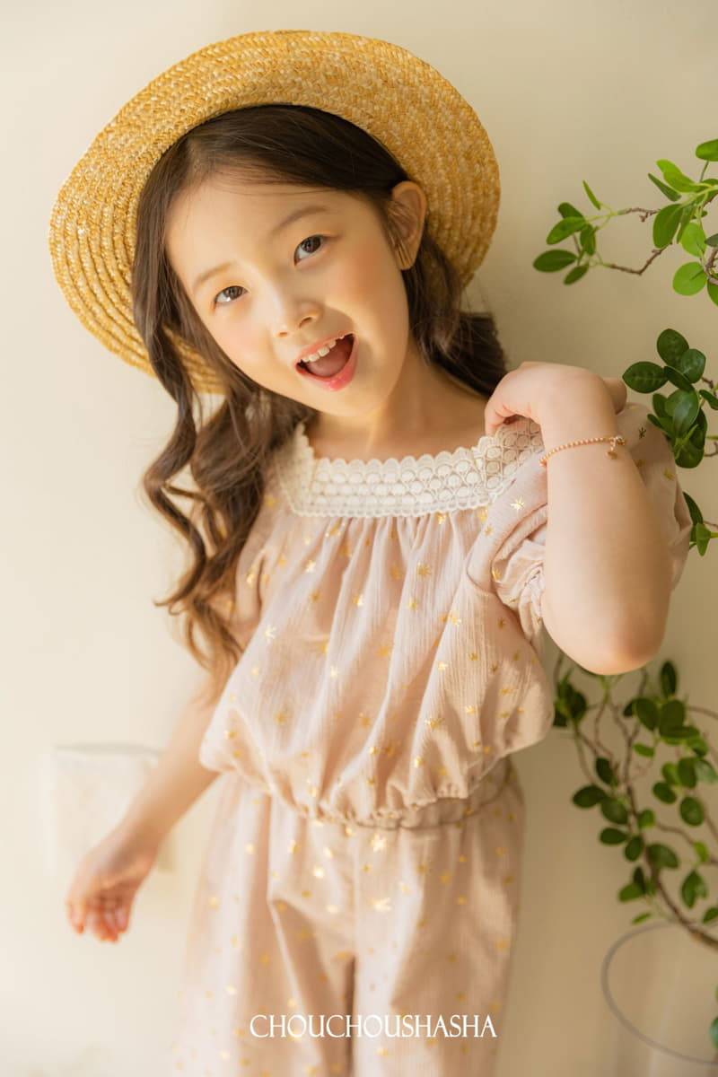 Chouchou Shasha - Korean Children Fashion - #magicofchildhood - Pearl Top Bottom Set - 2