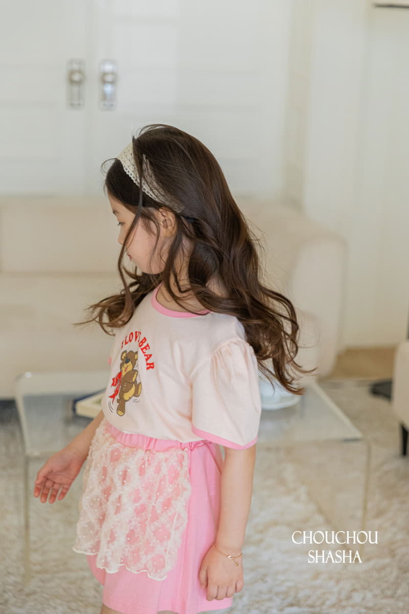 Chouchou Shasha - Korean Children Fashion - #magicofchildhood - Bear Top Bottom Set - 7