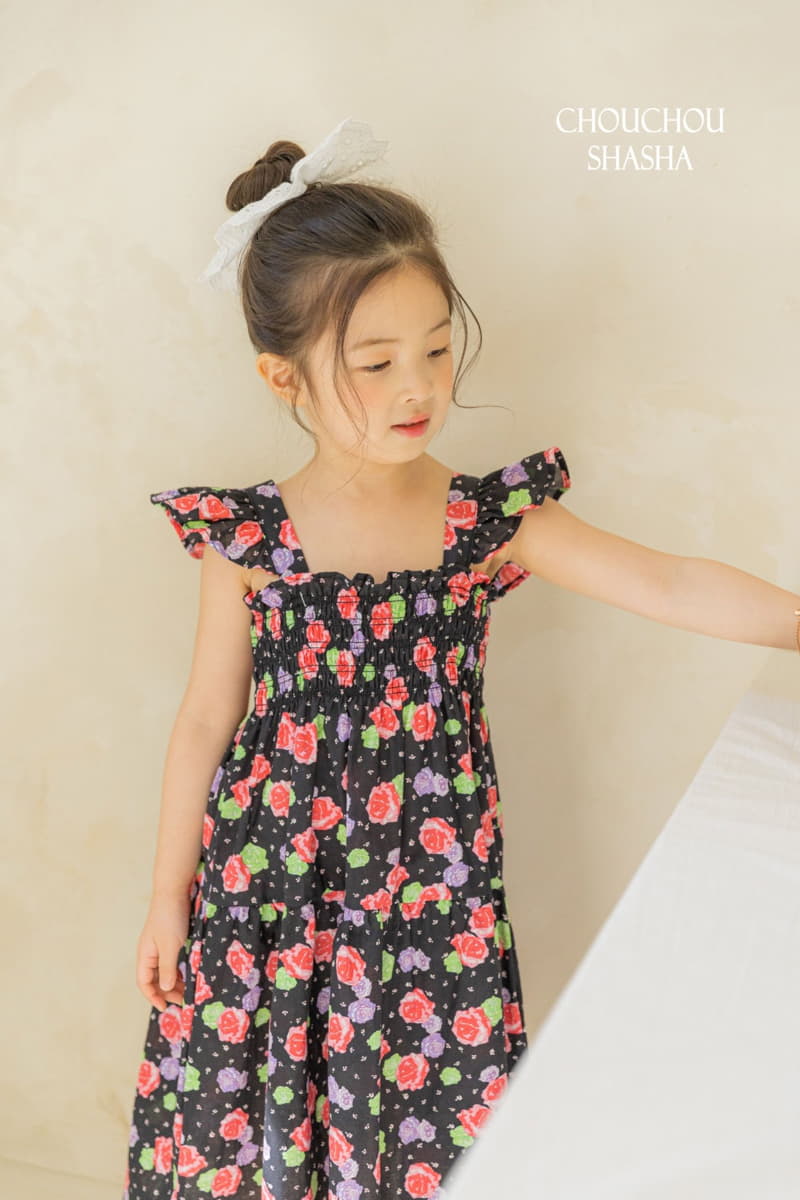 Chouchou Shasha - Korean Children Fashion - #littlefashionista - Rose One-piece - 4