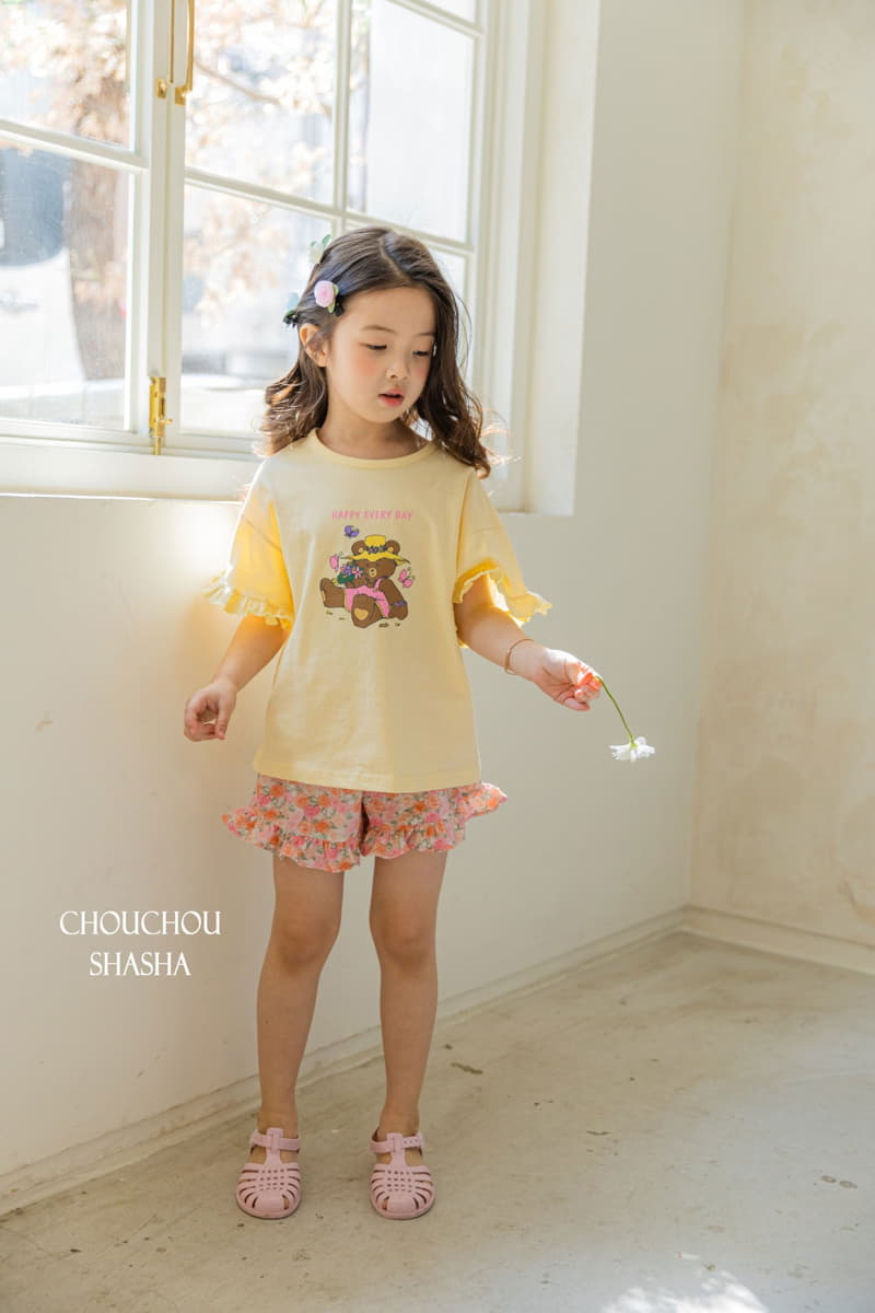 Chouchou Shasha - Korean Children Fashion - #magicofchildhood - Flower Bear Tee - 12