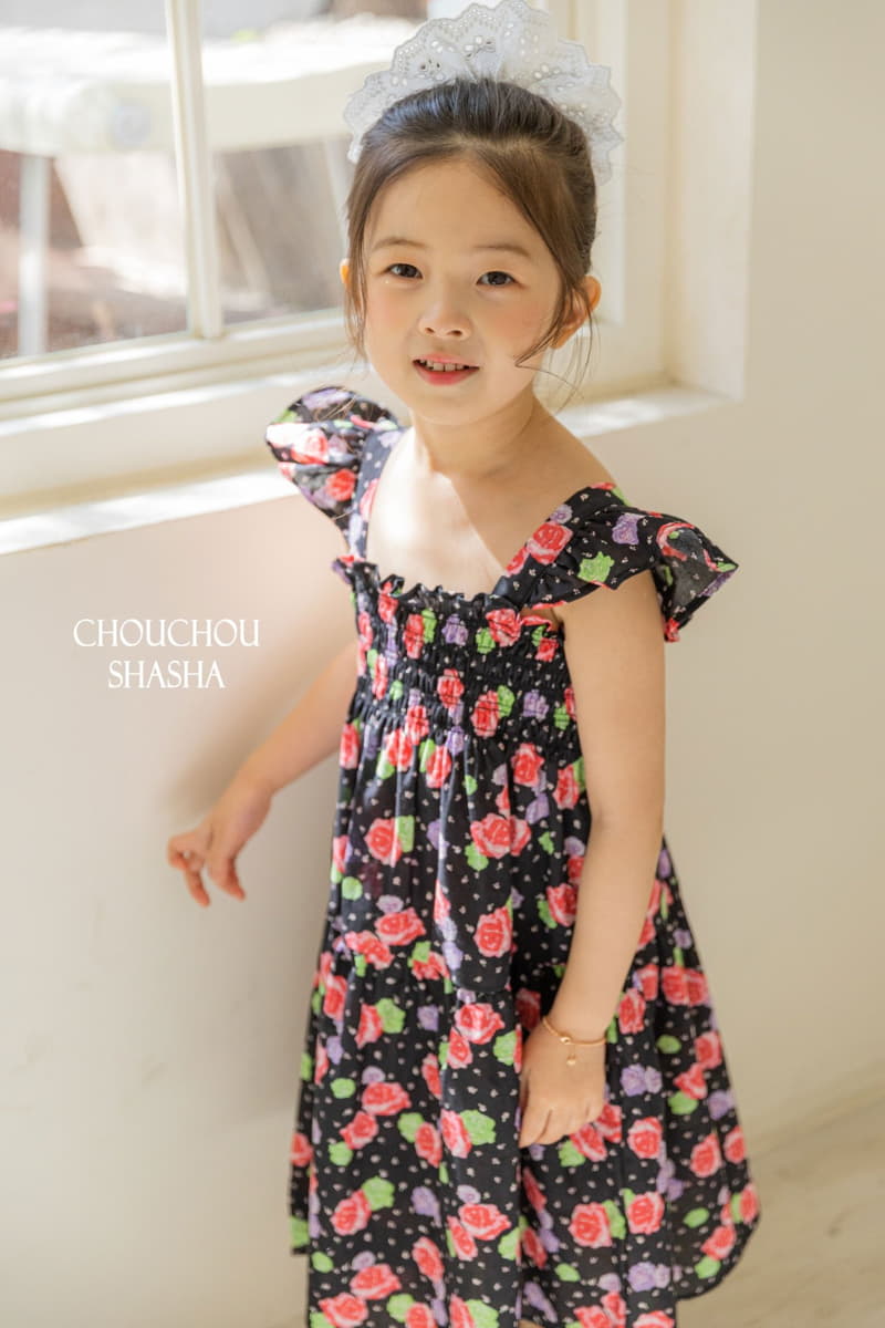 Chouchou Shasha - Korean Children Fashion - #prettylittlegirls - Rose One-piece - 6
