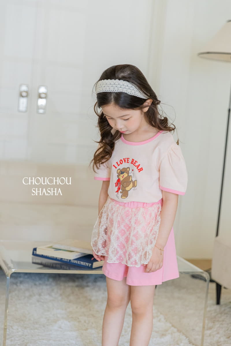 Chouchou Shasha - Korean Children Fashion - #stylishchildhood - Bear Top Bottom Set - 12