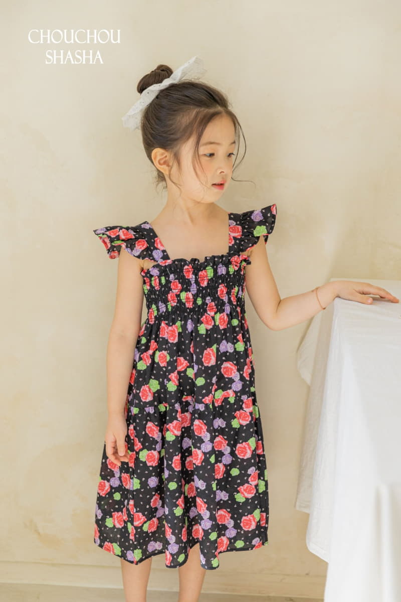 Chouchou Shasha - Korean Children Fashion - #stylishchildhood - Rose One-piece - 9