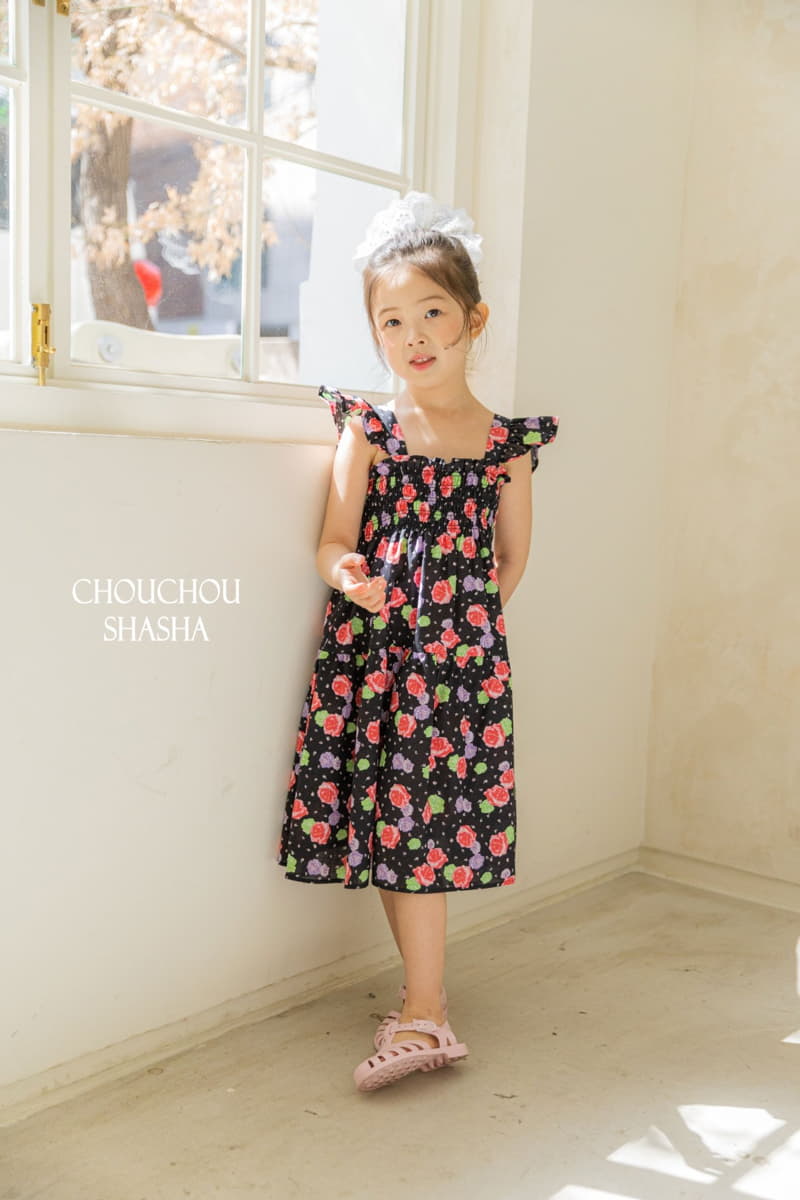 Chouchou Shasha - Korean Children Fashion - #todddlerfashion - Rose One-piece - 7