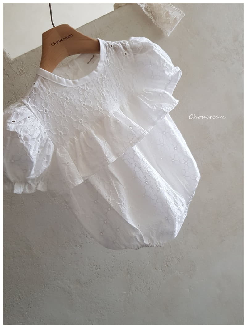 Choucream - Korean Baby Fashion - #babygirlfashion - Embrodiery Lace Bodysuit - 9