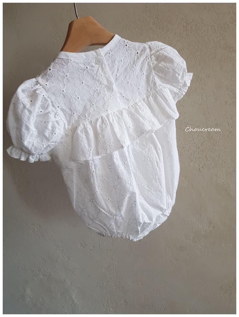 Choucream - Korean Baby Fashion - #babylifestyle - Embrodiery Lace Bodysuit - 10