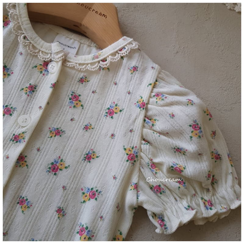 Choucream - Korean Baby Fashion - #babywear - Rose Puff Cardigan - 6