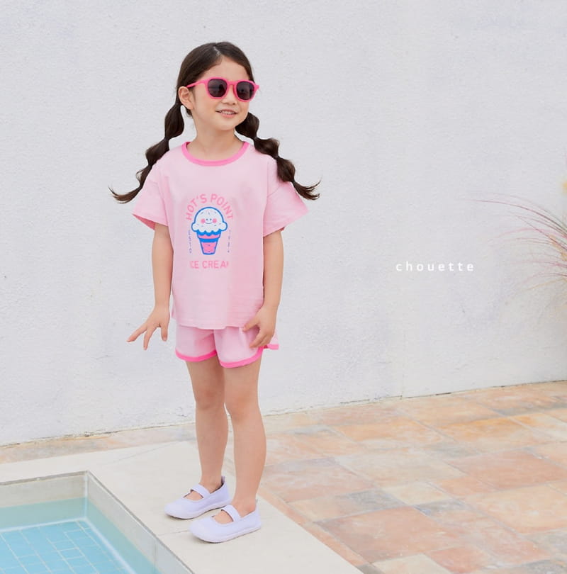 Chouette - Korean Children Fashion - #littlefashionista - Smile Top Bottom Set - 3