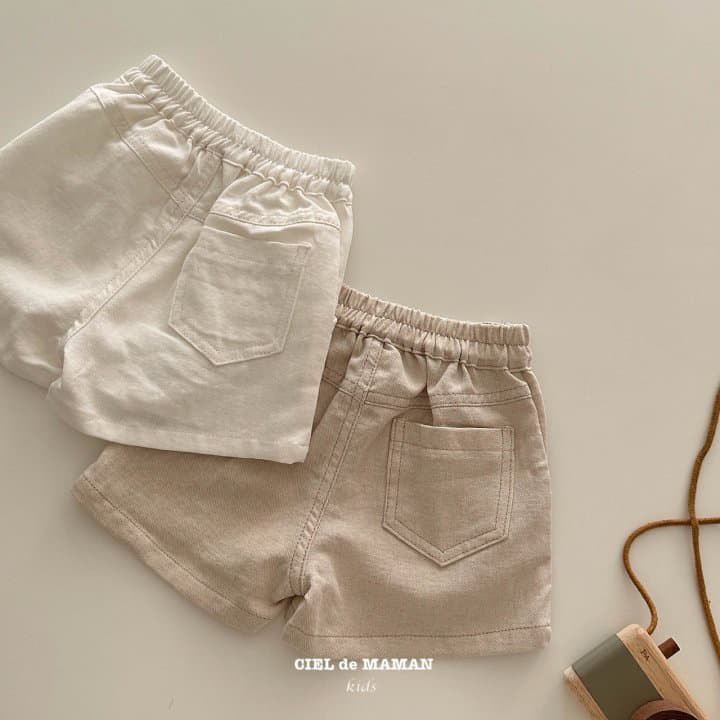 Ciel De Maman - Korean Children Fashion - #childofig - Linen Shorts - 2