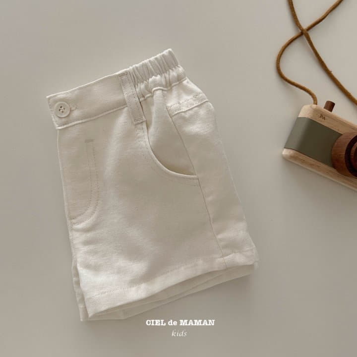 Ciel De Maman - Korean Children Fashion - #childofig - Linen Shorts - 4