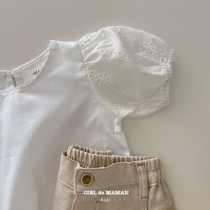 Ciel De Maman - Korean Children Fashion - #designkidswear - Embo Blouse - 9