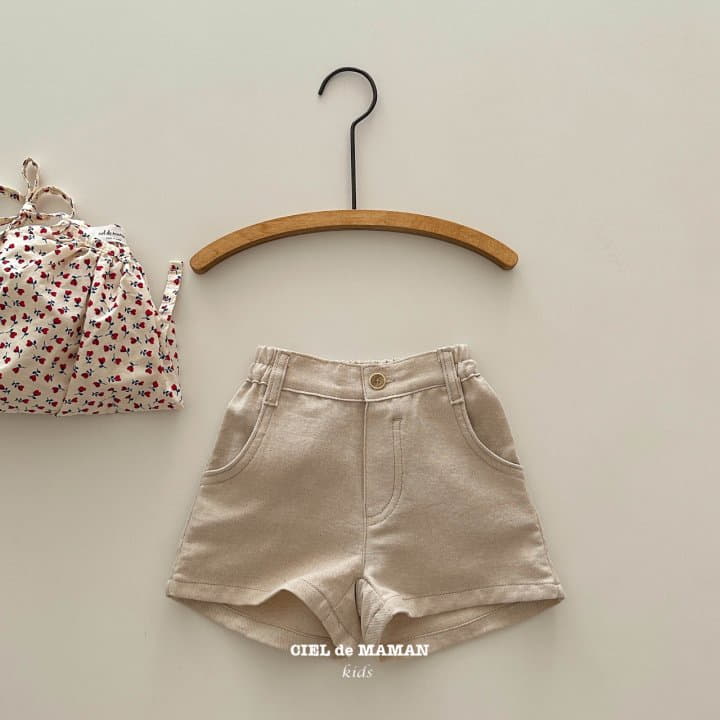 Ciel De Maman - Korean Children Fashion - #discoveringself - Linen Shorts - 6